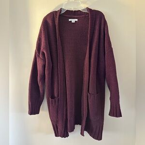 American Eagle Soft Maroon Cardigan - XS